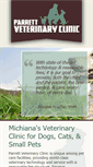 Mobile Screenshot of parrettveterinaryclinic.com