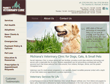 Tablet Screenshot of parrettveterinaryclinic.com